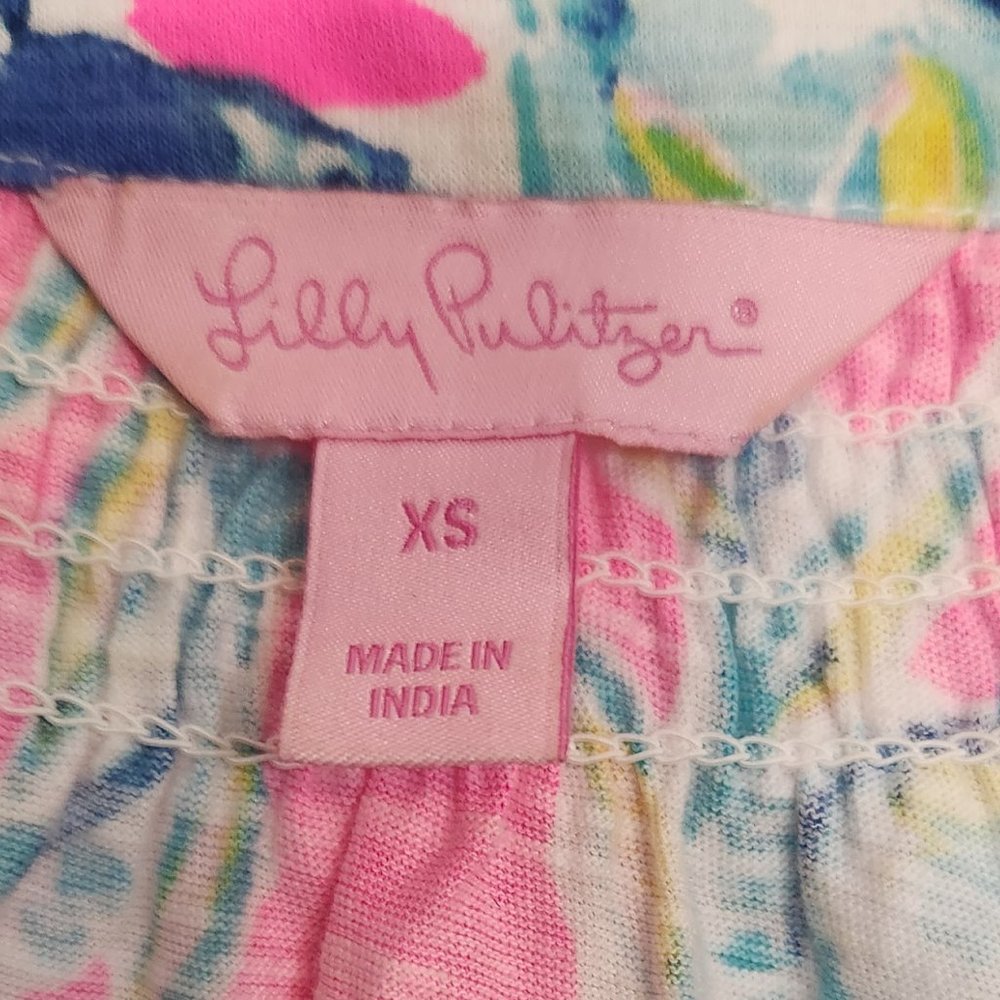 Lilly Pulitzer Essie Sleeveless Lobster Design Top Size XS - Picture 4 of 7